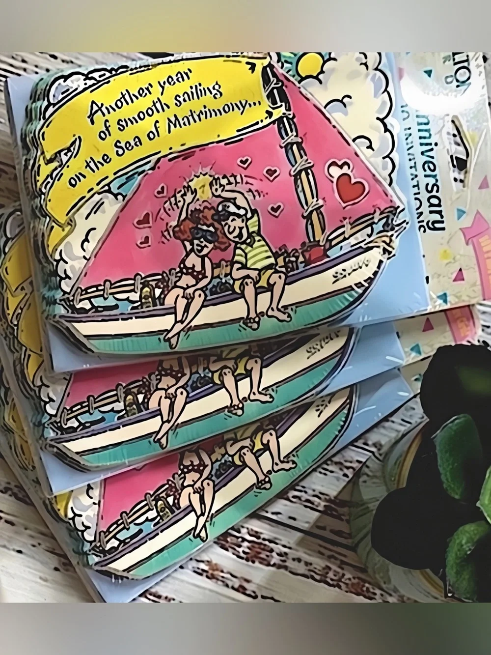 NWT Vintage Carlton Cards Anniversary  Invitations NOS Sealed (30 Total)